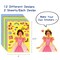 Wrapables Make a Face Stickers, Make Your Own Animal, Food, Dress-Up Stickers, DIY Craft Activities, Party Favors (24 Sheets), Princesses and Girls